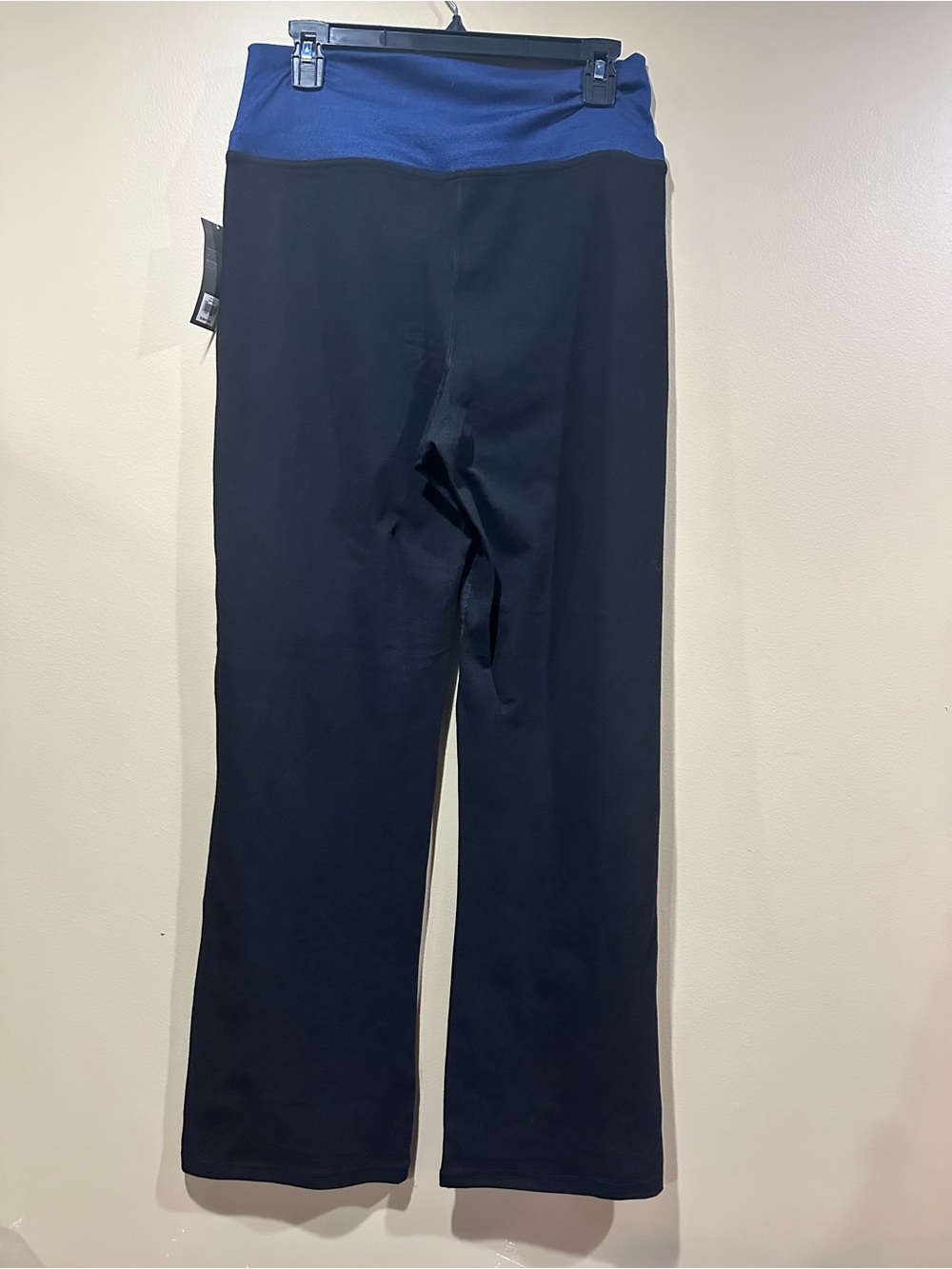 Old Navy Black Leggings with Blue Waistband